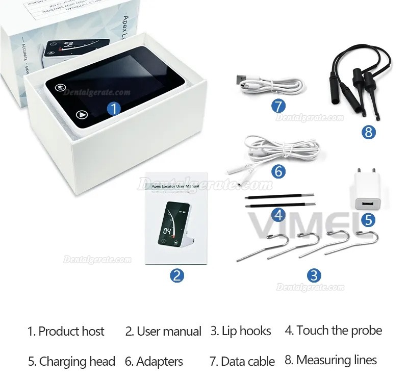 Dental electronic apex locator mit 3,9-zoll-lcd-bildschirm